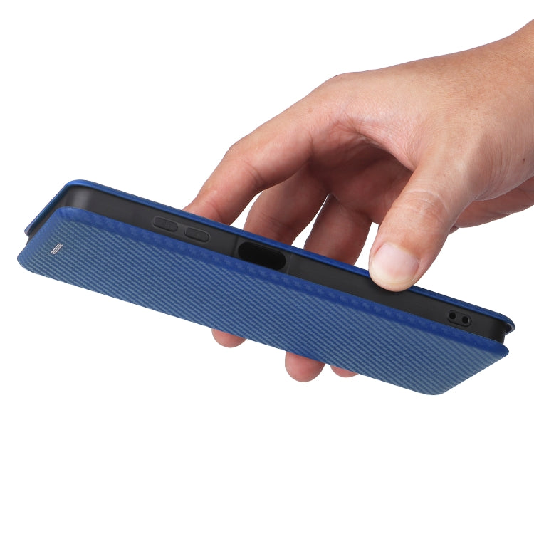 For Samsung Galaxy A06 Carbon Fiber Texture Flip Leather Phone Case