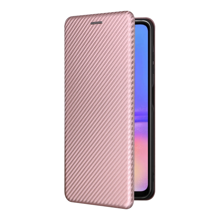 For Samsung Galaxy A06 Carbon Fiber Texture Flip Leather Phone Case
