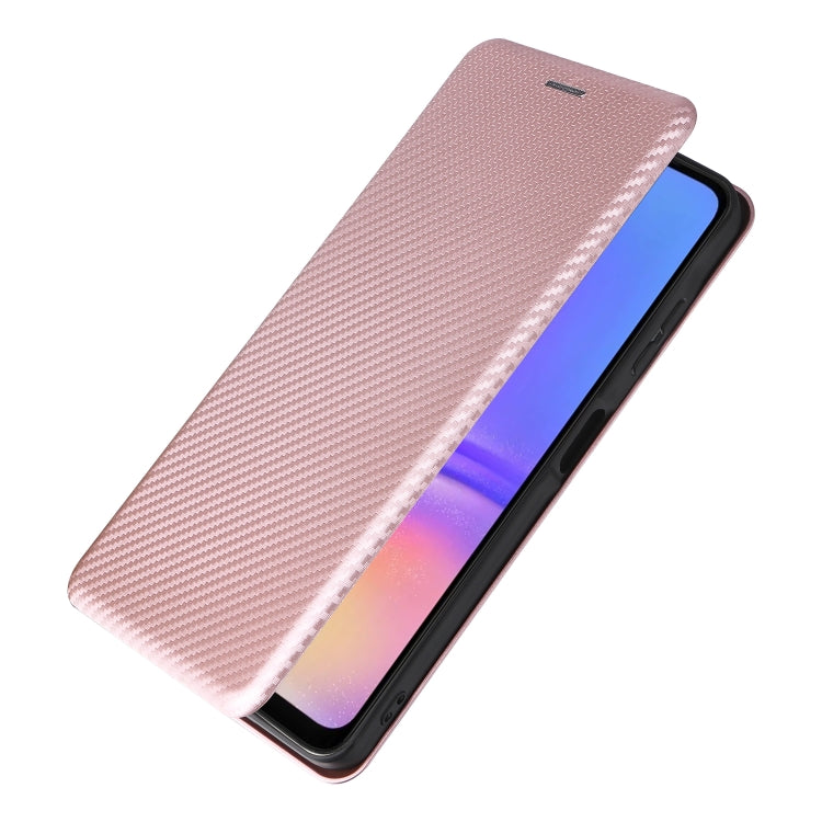 For Samsung Galaxy A06 Carbon Fiber Texture Flip Leather Phone Case