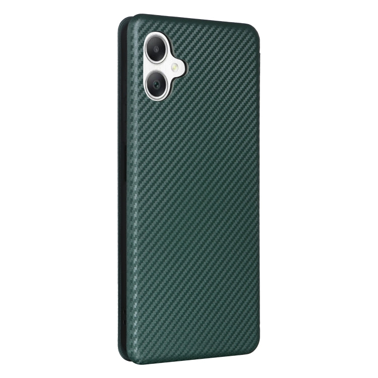 For Samsung Galaxy A06 Carbon Fiber Texture Flip Leather Phone Case