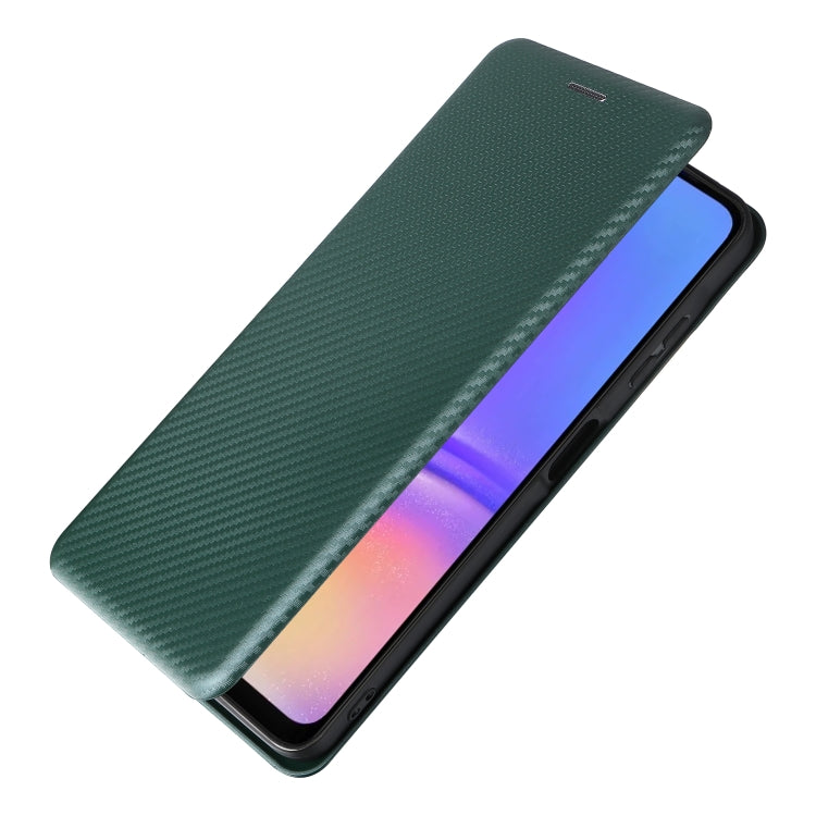 For Samsung Galaxy A06 Carbon Fiber Texture Flip Leather Phone Case