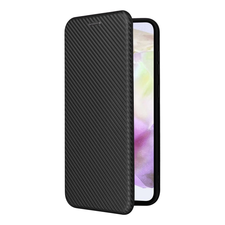 For Samsung Galaxy A36 Carbon Fiber Texture Flip Leather Phone Case