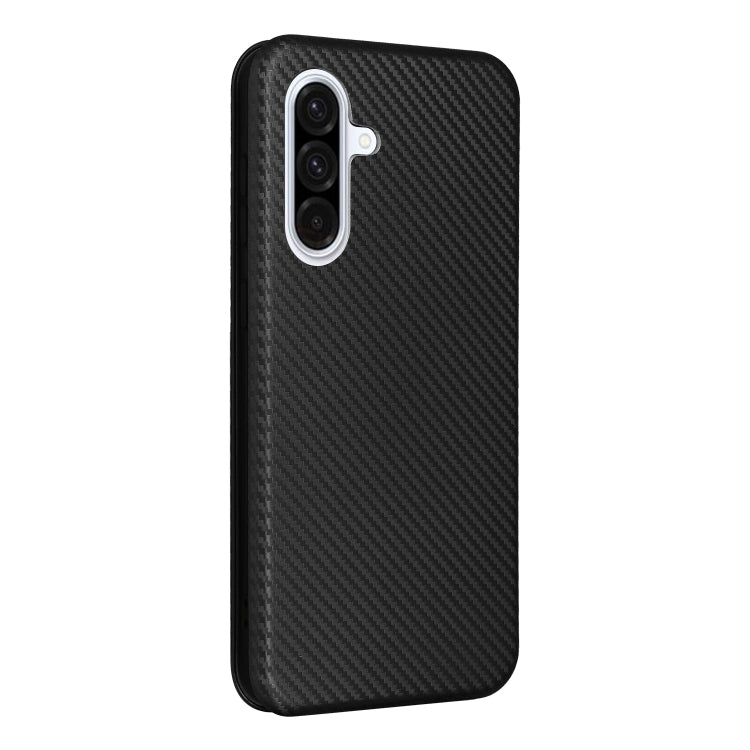 For Samsung Galaxy A36 Carbon Fiber Texture Flip Leather Phone Case