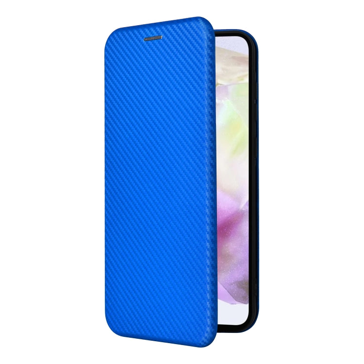 For Samsung Galaxy A36 Carbon Fiber Texture Flip Leather Phone Case