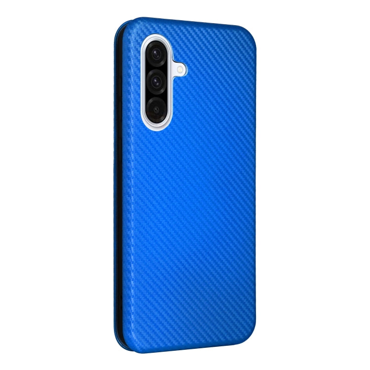 For Samsung Galaxy A36 Carbon Fiber Texture Flip Leather Phone Case