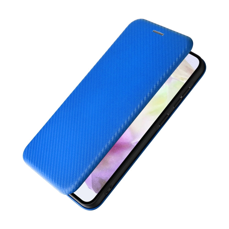 For Samsung Galaxy A36 Carbon Fiber Texture Flip Leather Phone Case