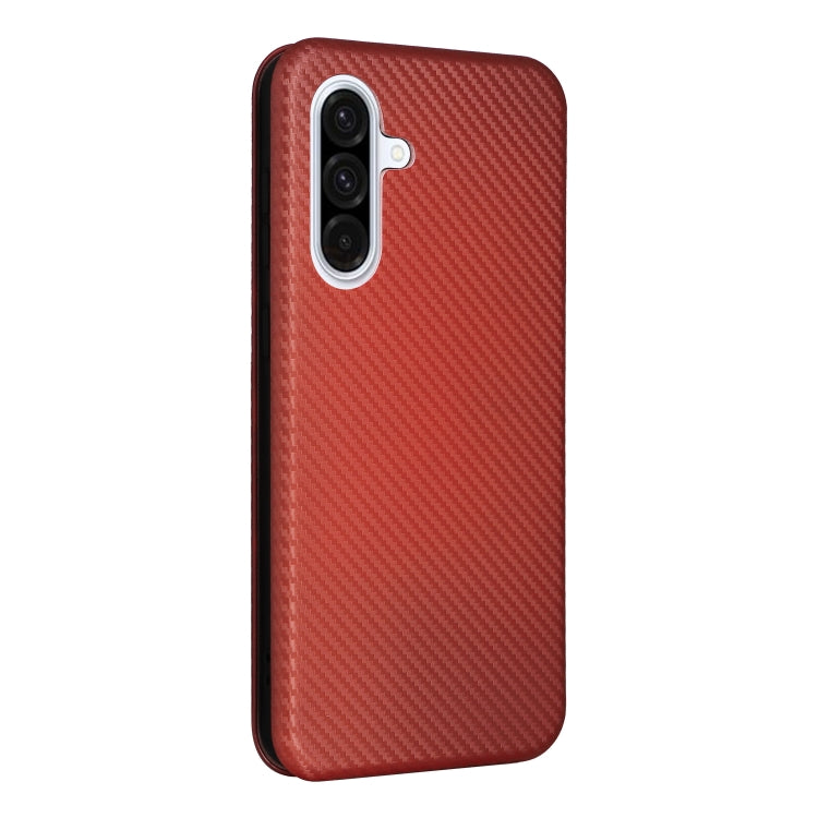 For Samsung Galaxy A36 Carbon Fiber Texture Flip Leather Phone Case