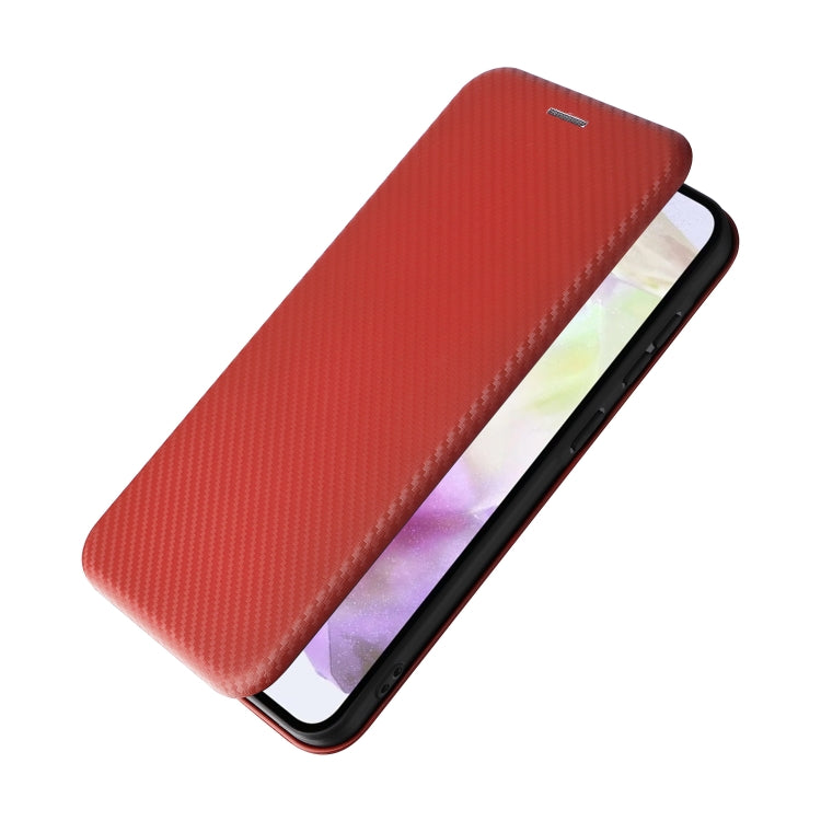 For Samsung Galaxy A36 Carbon Fiber Texture Flip Leather Phone Case