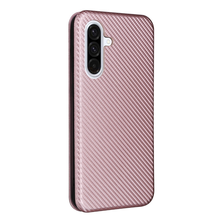 For Samsung Galaxy A36 Carbon Fiber Texture Flip Leather Phone Case