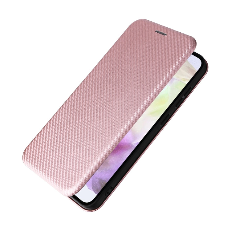 For Samsung Galaxy A36 Carbon Fiber Texture Flip Leather Phone Case