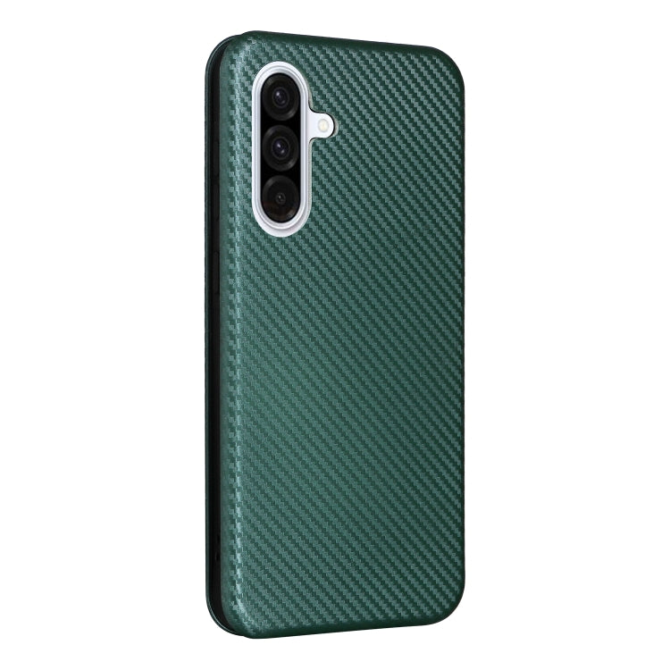 For Samsung Galaxy A36 Carbon Fiber Texture Flip Leather Phone Case
