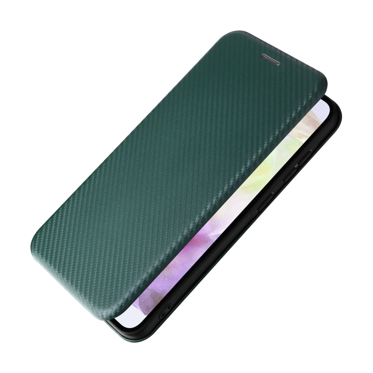 For Samsung Galaxy A36 Carbon Fiber Texture Flip Leather Phone Case