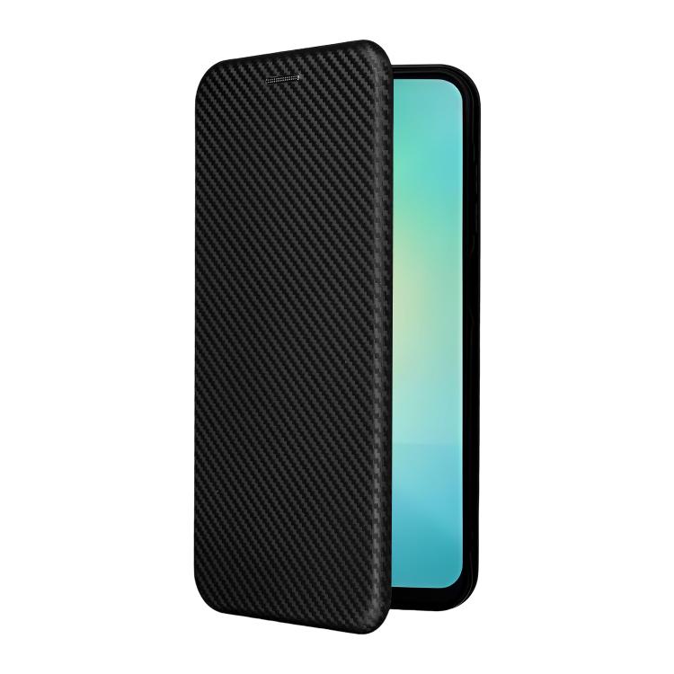 For Samsung Galaxy A26 5G Carbon Fiber Texture Flip Leather Phone Case