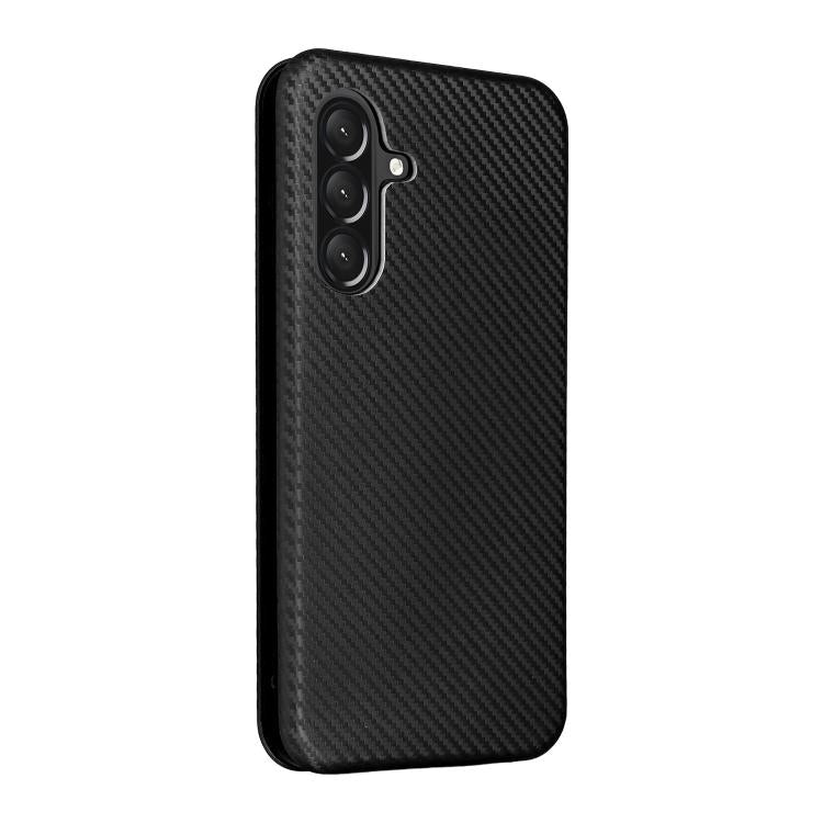 For Samsung Galaxy A26 5G Carbon Fiber Texture Flip Leather Phone Case