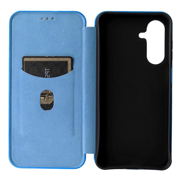 For Samsung Galaxy A26 5G Carbon Fiber Texture Flip Leather Phone Case