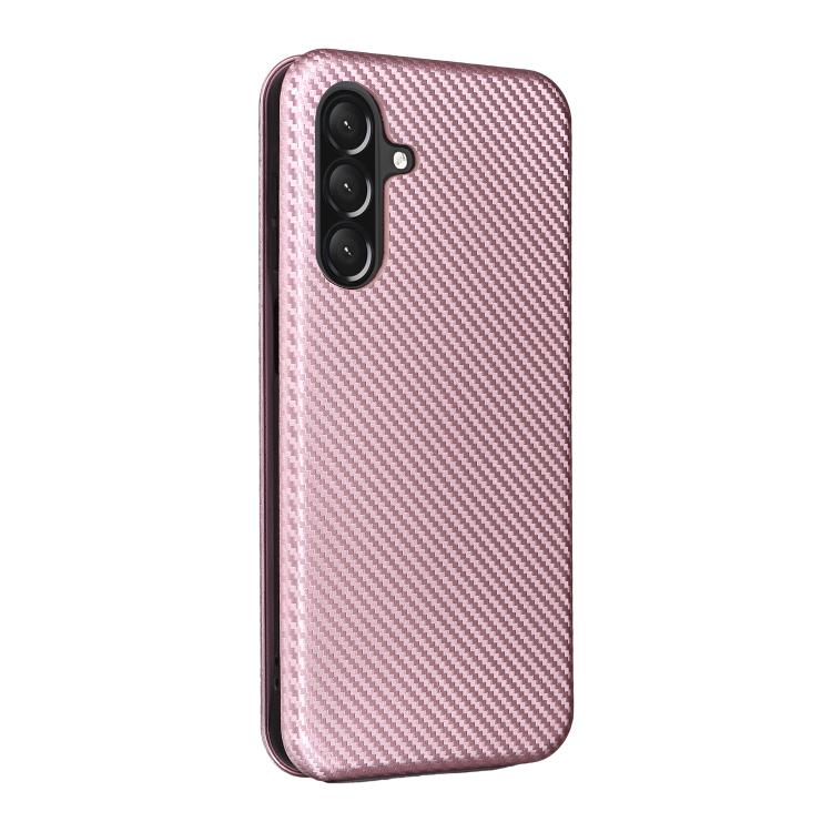 For Samsung Galaxy A26 5G Carbon Fiber Texture Flip Leather Phone Case