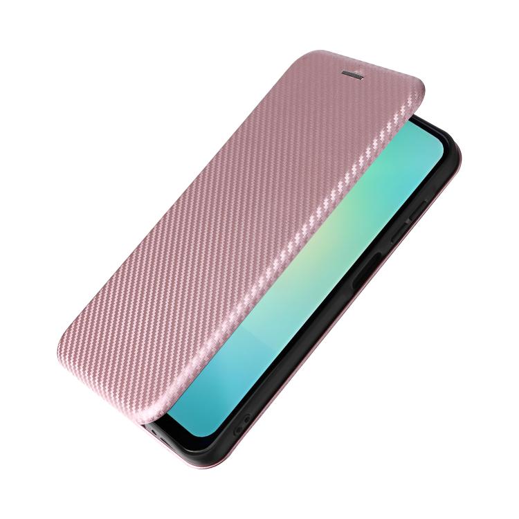 For Samsung Galaxy A26 5G Carbon Fiber Texture Flip Leather Phone Case