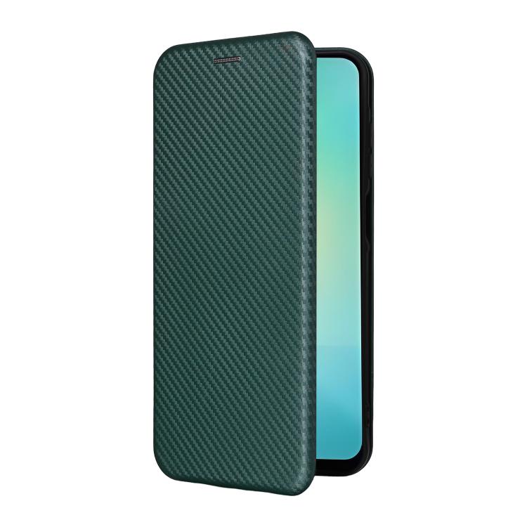 For Samsung Galaxy A26 5G Carbon Fiber Texture Flip Leather Phone Case