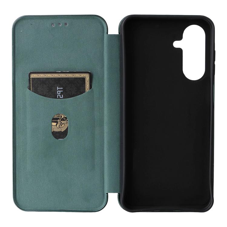 For Samsung Galaxy A26 5G Carbon Fiber Texture Flip Leather Phone Case