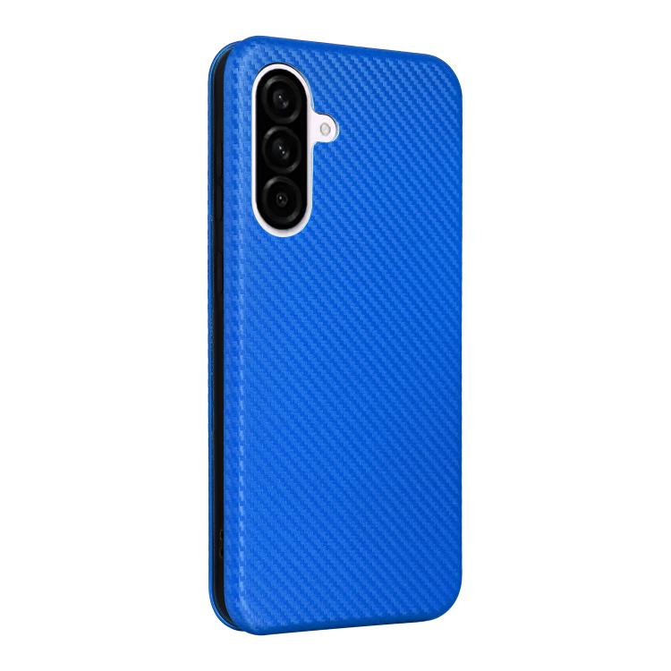 For Samsung Galaxy A56 5G Carbon Fiber Texture Flip Leather Phone Case