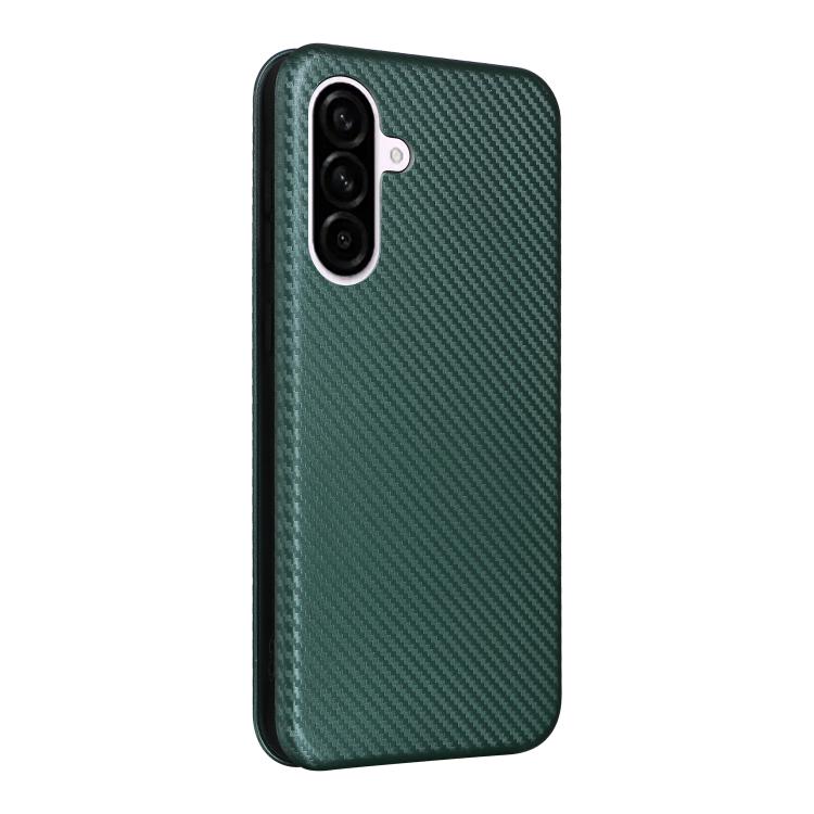 For Samsung Galaxy A56 5G Carbon Fiber Texture Flip Leather Phone Case