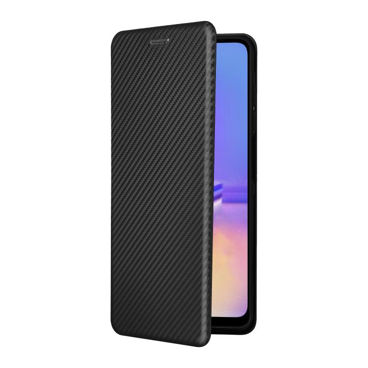For Samsung Galaxy A07 4G Carbon Fiber Texture Flip Leather Phone Case