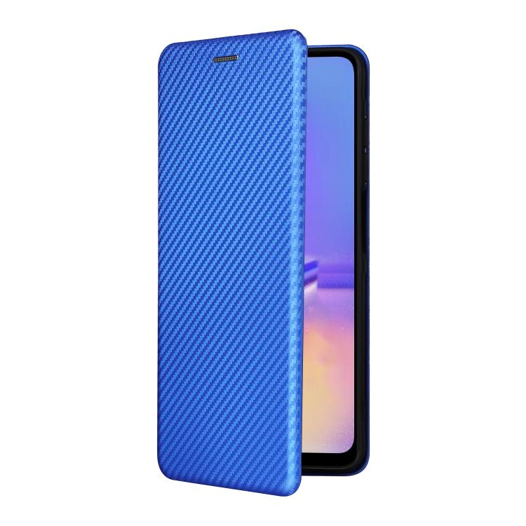 For Samsung Galaxy A07 4G Carbon Fiber Texture Flip Leather Phone Case