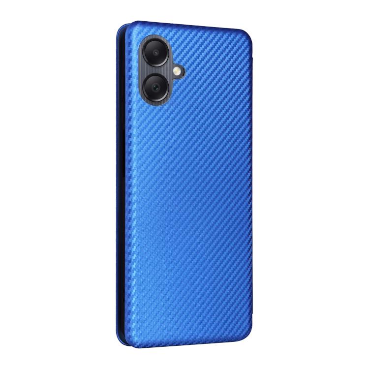 For Samsung Galaxy A07 4G Carbon Fiber Texture Flip Leather Phone Case