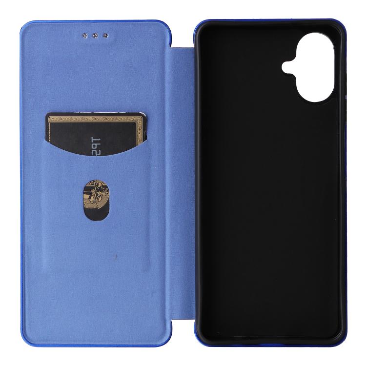 For Samsung Galaxy A07 4G Carbon Fiber Texture Flip Leather Phone Case