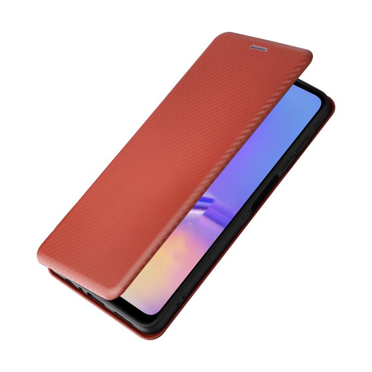 For Samsung Galaxy A07 4G Carbon Fiber Texture Flip Leather Phone Case