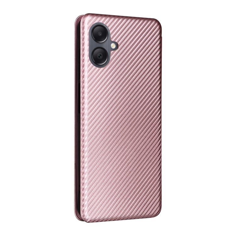 For Samsung Galaxy A07 4G Carbon Fiber Texture Flip Leather Phone Case
