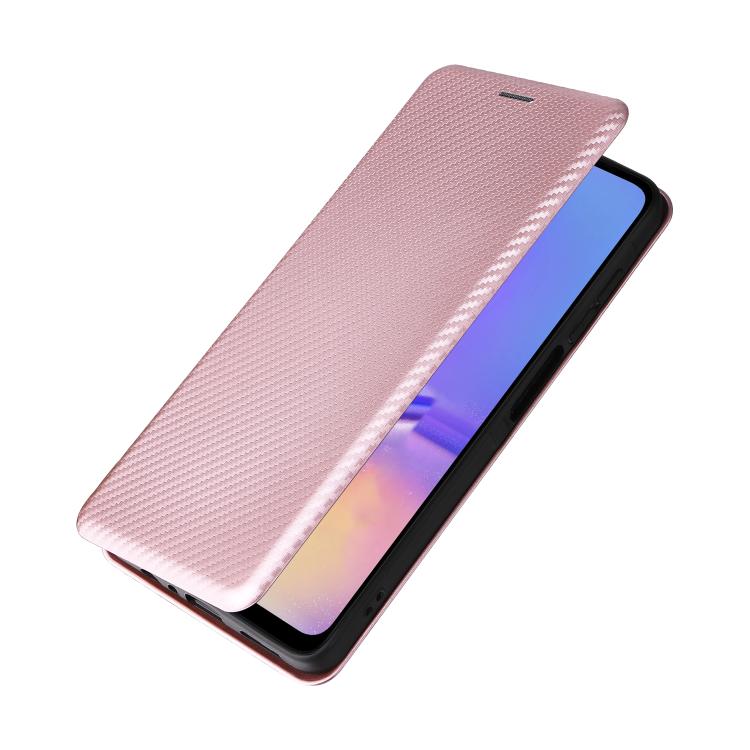 For Samsung Galaxy A07 4G Carbon Fiber Texture Flip Leather Phone Case