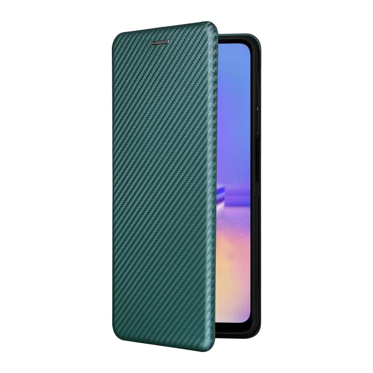 For Samsung Galaxy A07 4G Carbon Fiber Texture Flip Leather Phone Case