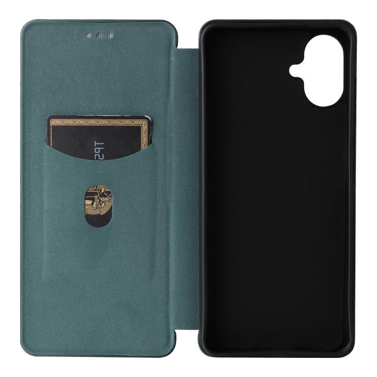 For Samsung Galaxy A07 4G Carbon Fiber Texture Flip Leather Phone Case