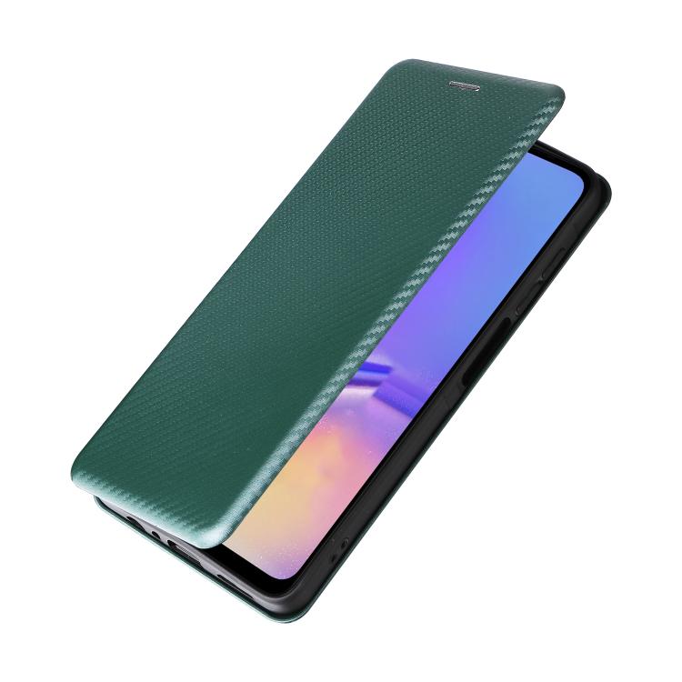 For Samsung Galaxy A07 4G Carbon Fiber Texture Flip Leather Phone Case