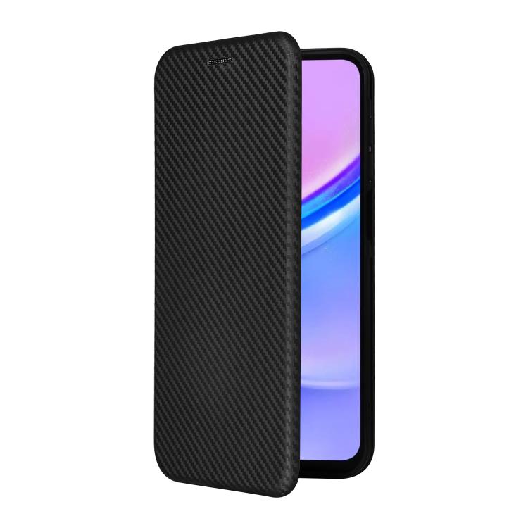 For Samsung Galaxy A17 5G Carbon Fiber Texture Flip Leather Phone Case
