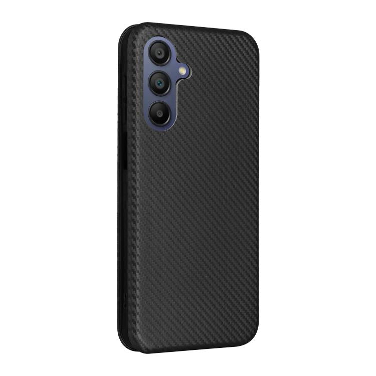 For Samsung Galaxy A17 5G Carbon Fiber Texture Flip Leather Phone Case
