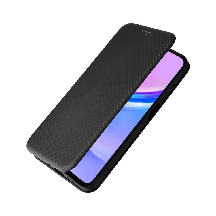 For Samsung Galaxy A17 5G Carbon Fiber Texture Flip Leather Phone Case