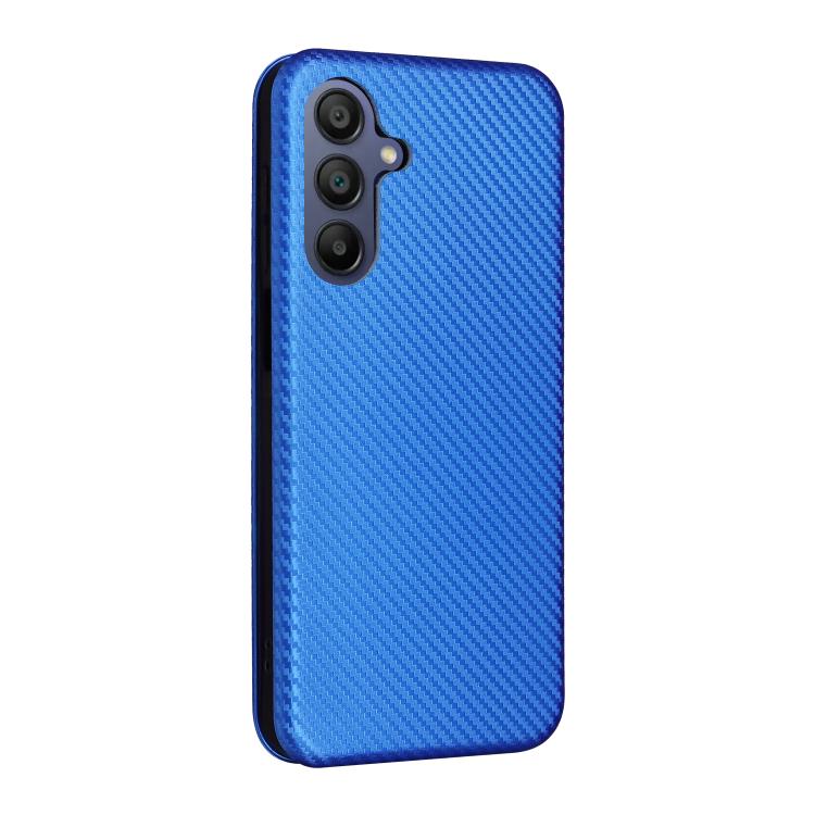For Samsung Galaxy A17 5G Carbon Fiber Texture Flip Leather Phone Case