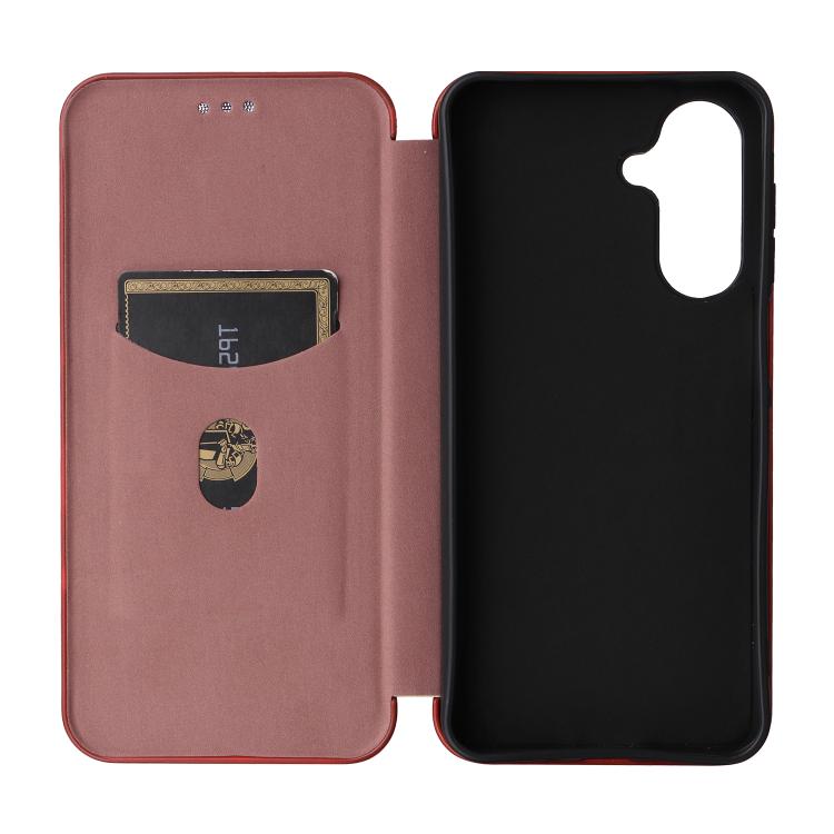 For Samsung Galaxy A17 5G Carbon Fiber Texture Flip Leather Phone Case