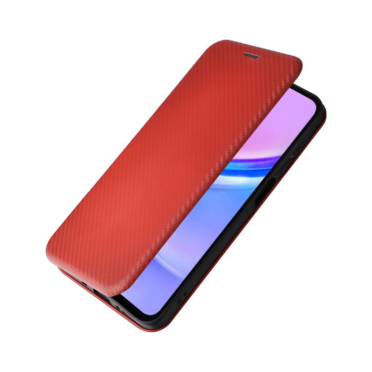 For Samsung Galaxy A17 5G Carbon Fiber Texture Flip Leather Phone Case