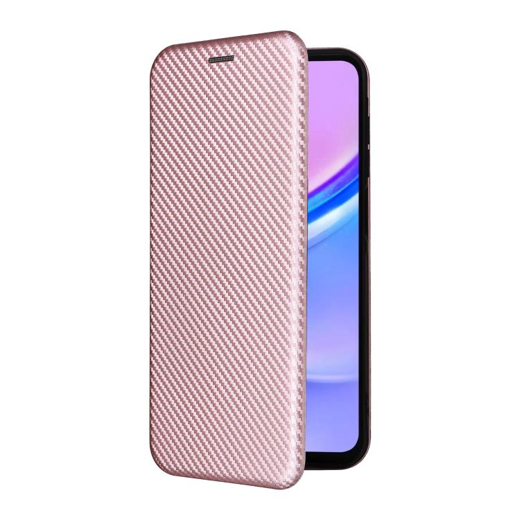 For Samsung Galaxy A17 5G Carbon Fiber Texture Flip Leather Phone Case