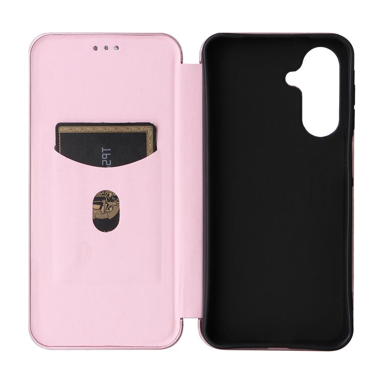 For Samsung Galaxy A17 5G Carbon Fiber Texture Flip Leather Phone Case