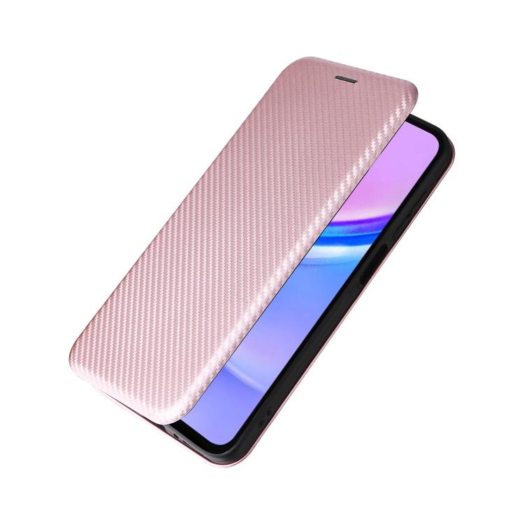 For Samsung Galaxy A17 5G Carbon Fiber Texture Flip Leather Phone Case