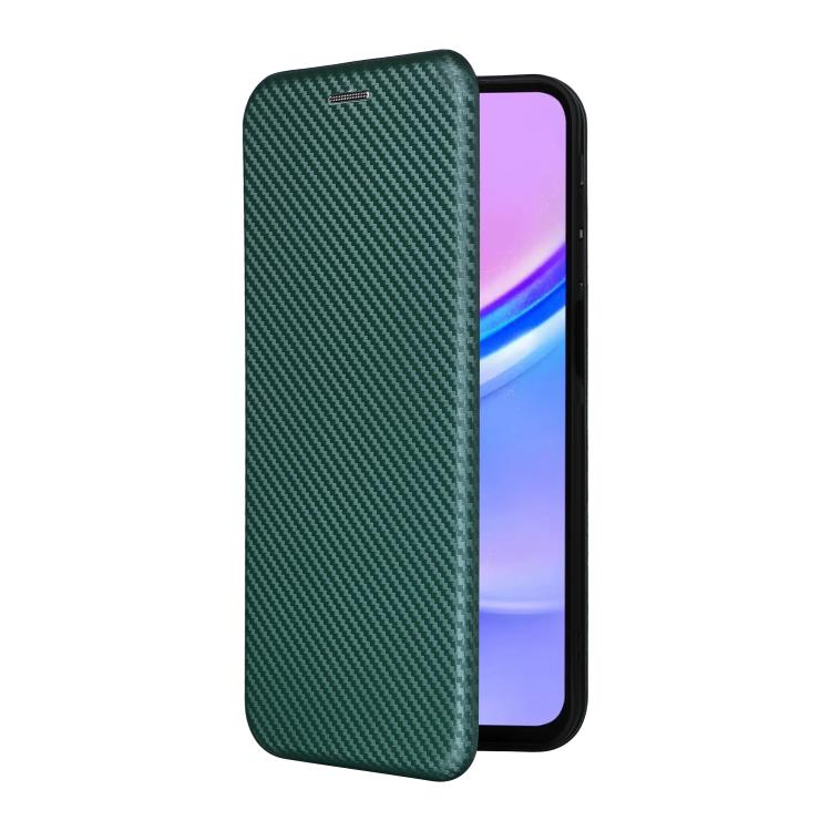 For Samsung Galaxy A17 5G Carbon Fiber Texture Flip Leather Phone Case