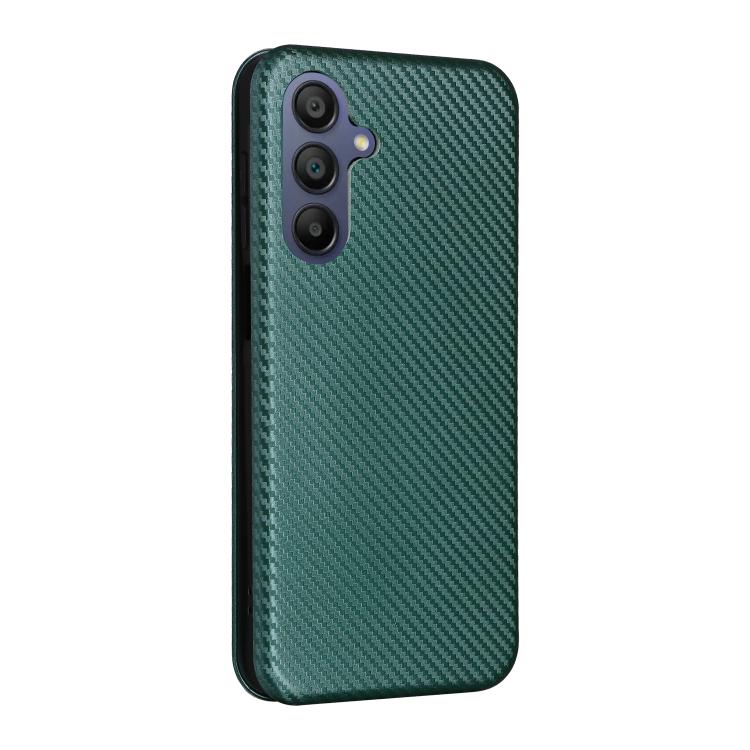 For Samsung Galaxy A17 5G Carbon Fiber Texture Flip Leather Phone Case
