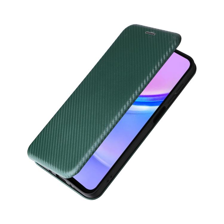For Samsung Galaxy A17 5G Carbon Fiber Texture Flip Leather Phone Case