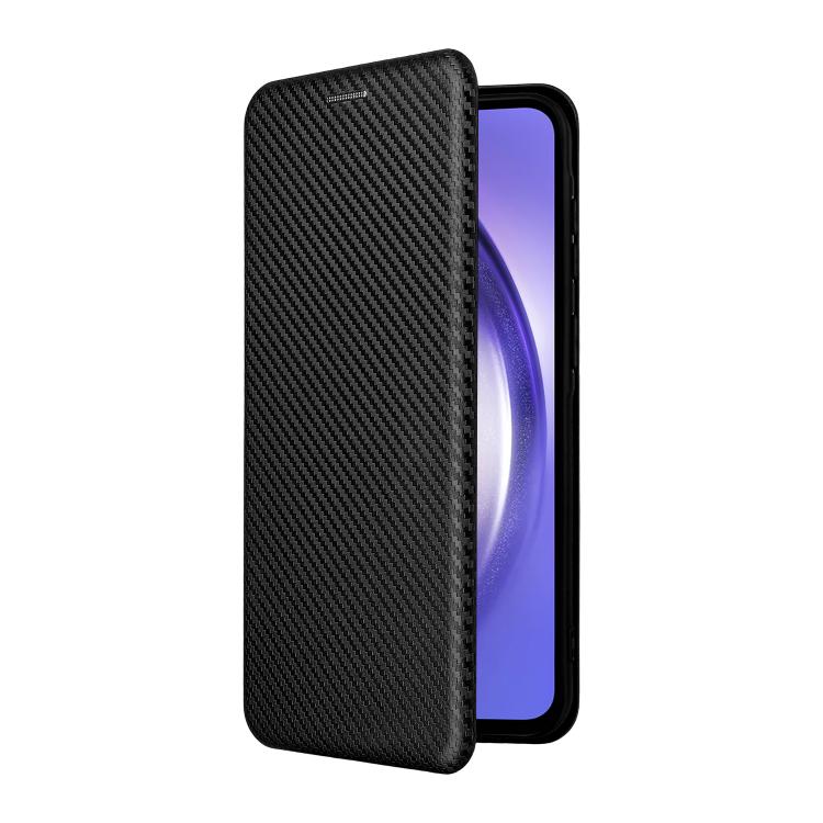 For Samsung Galaxy A57 5G Carbon Fiber Texture Flip Leather Phone Case