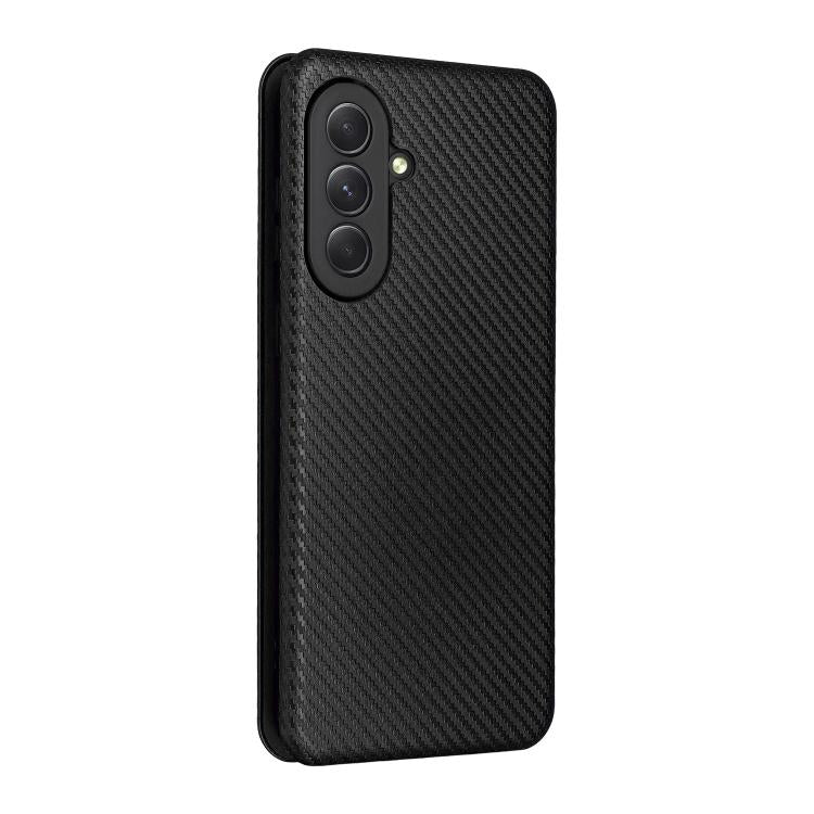 For Samsung Galaxy A57 5G Carbon Fiber Texture Flip Leather Phone Case