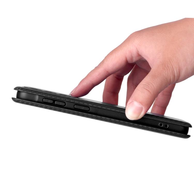 For Samsung Galaxy A57 5G Carbon Fiber Texture Flip Leather Phone Case